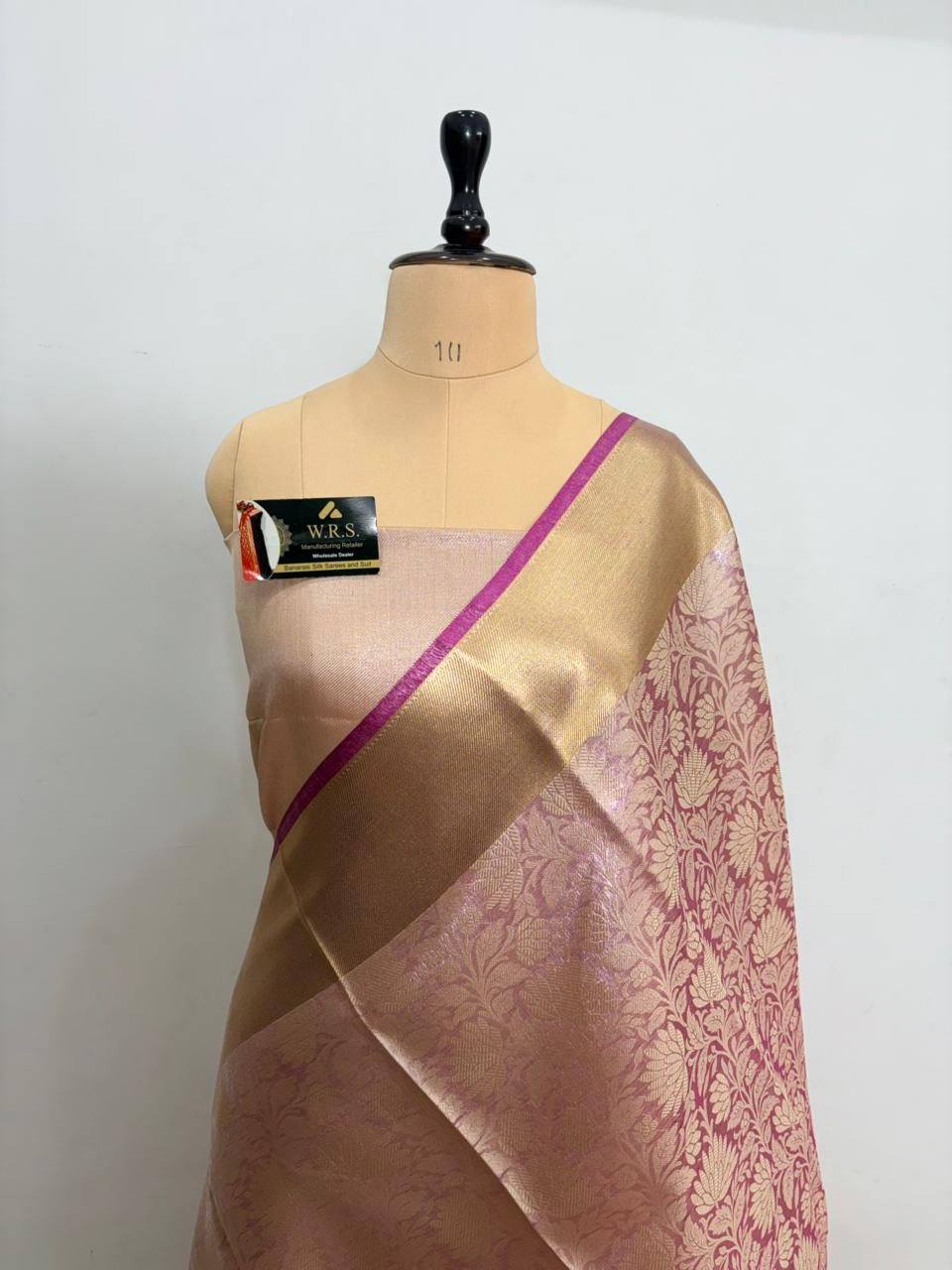 pink tanchhui jal banarasi silk saree