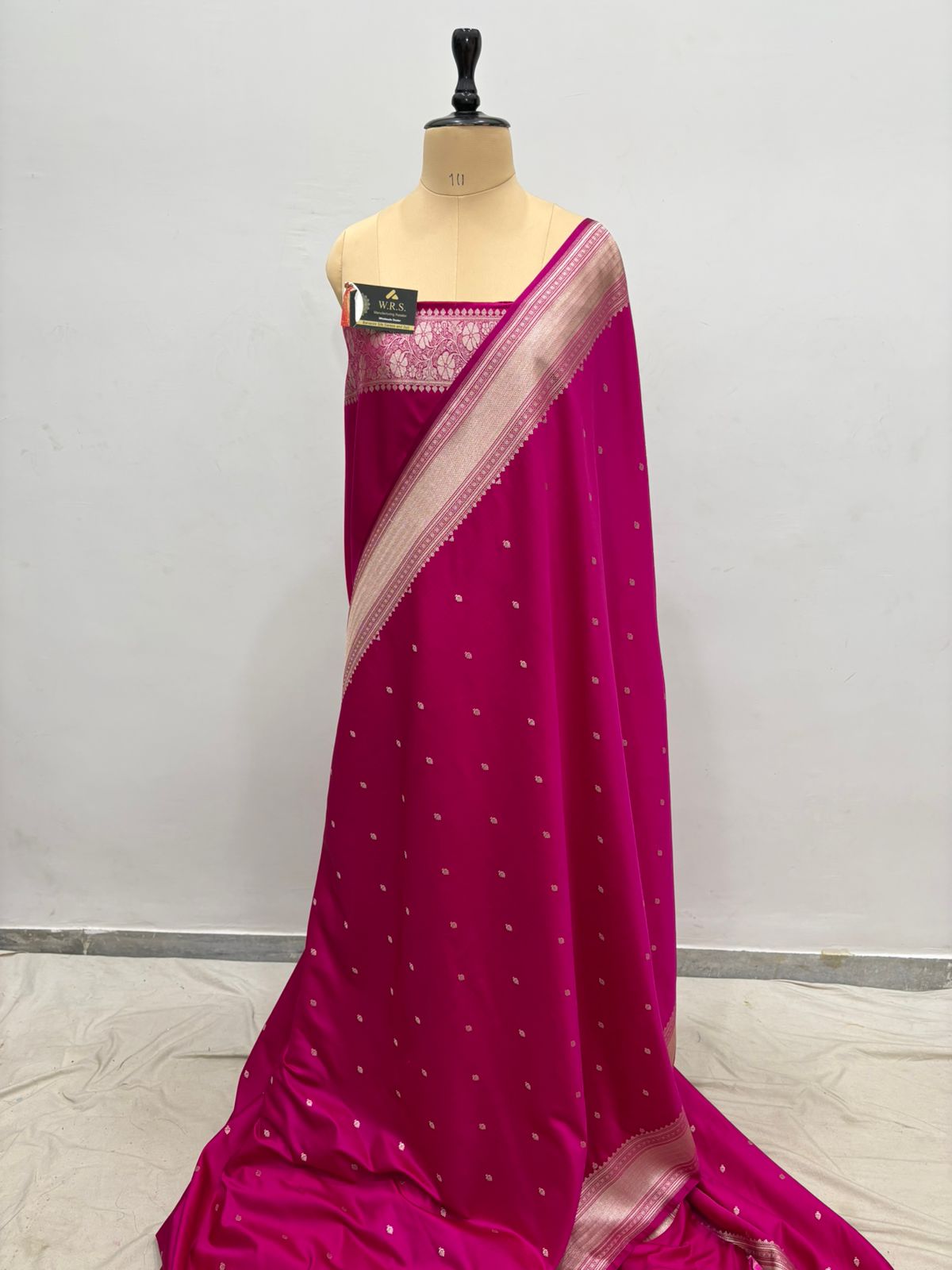 banarasi katan masroom silk rani  buti lite couper zari
