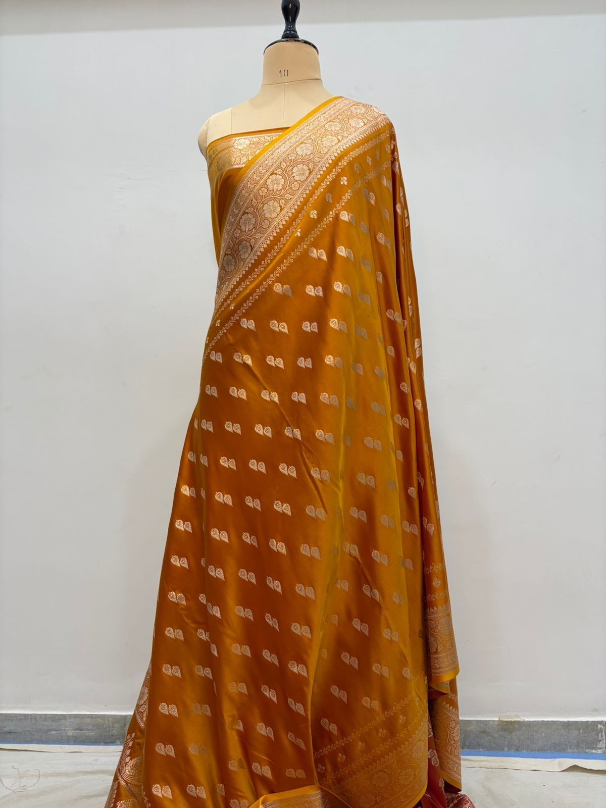 musterd katan satin soft saree