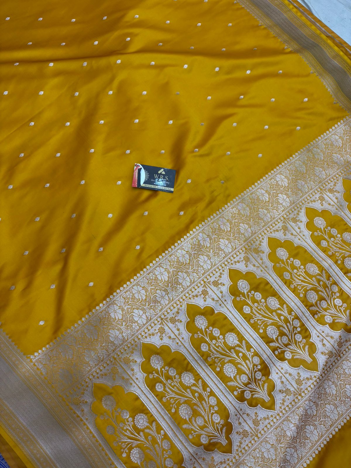 banarasi katan silk masroom mustard  zari lite copur