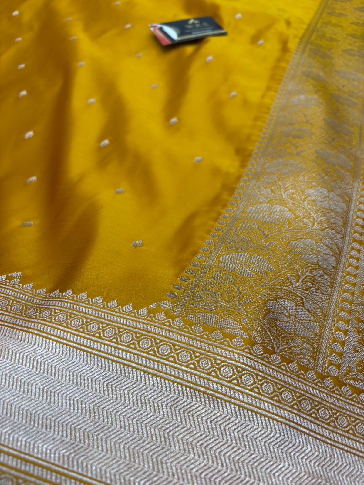 banarasi katan silk masroom mustard  zari lite copur