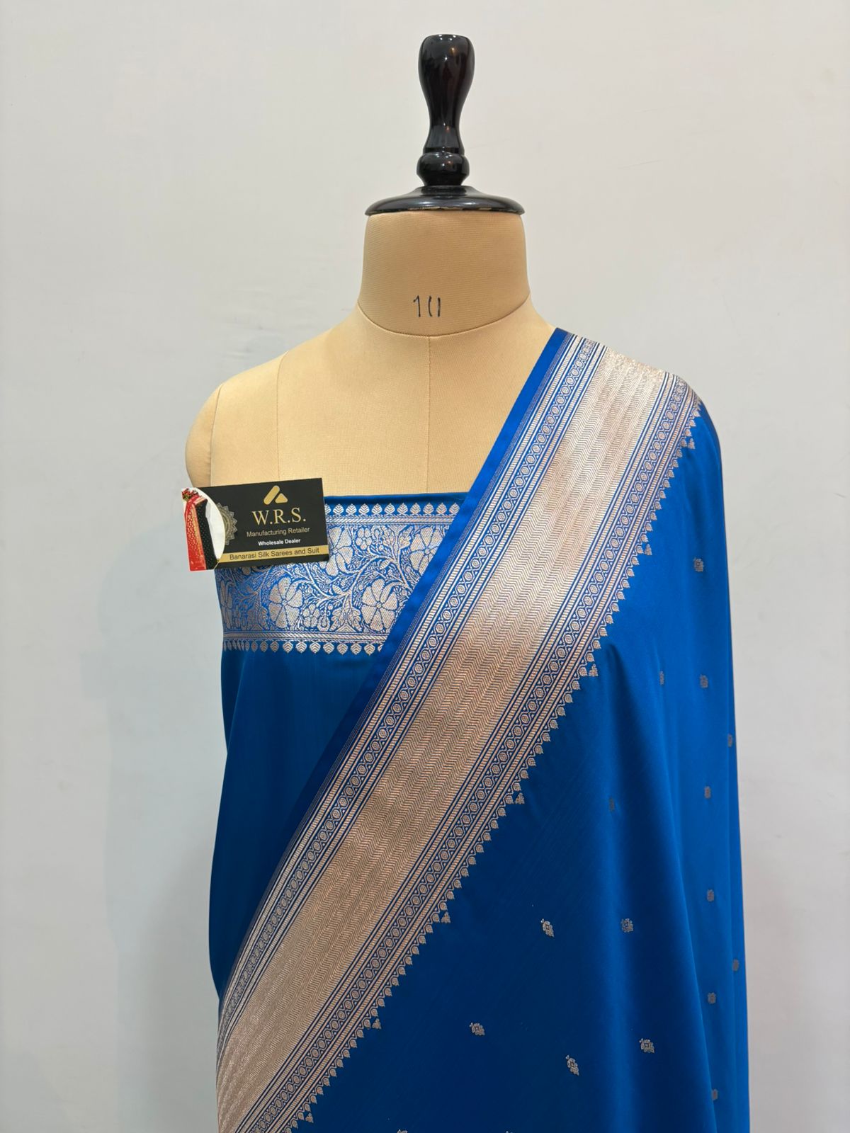 banarasi katan silk turquoise lite copur zari