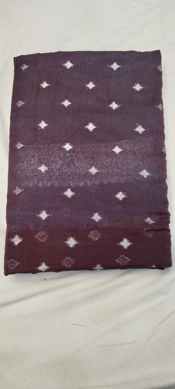 banarasi soft katan geargatte saree  anchal bodar firoz pot  braun