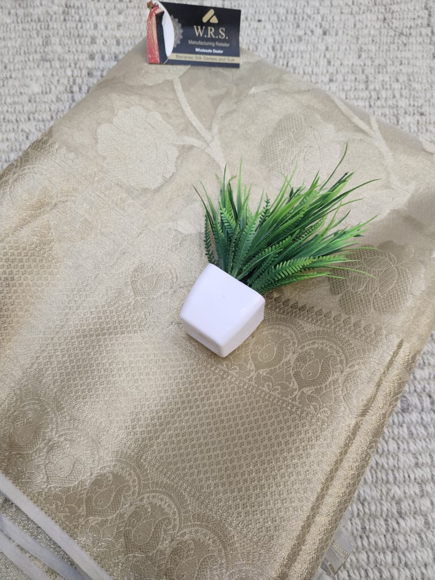 banarasi tissue silk lite gold zari