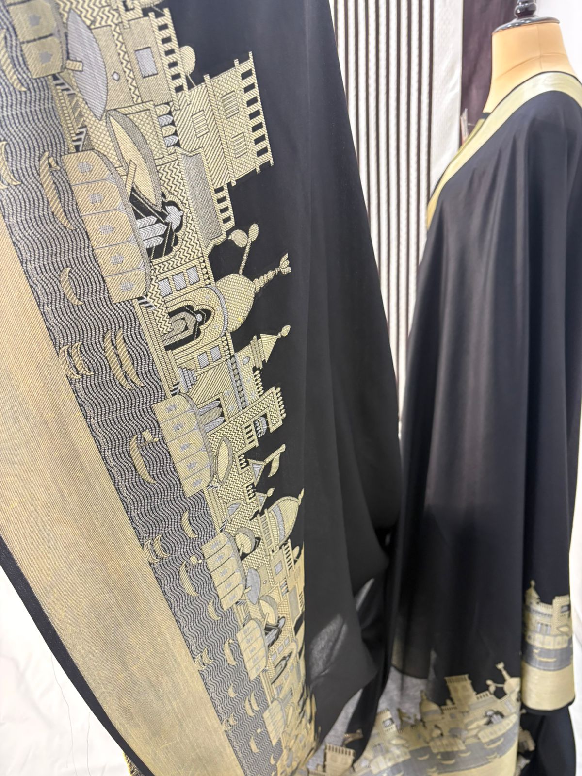 black katan silk shine saree