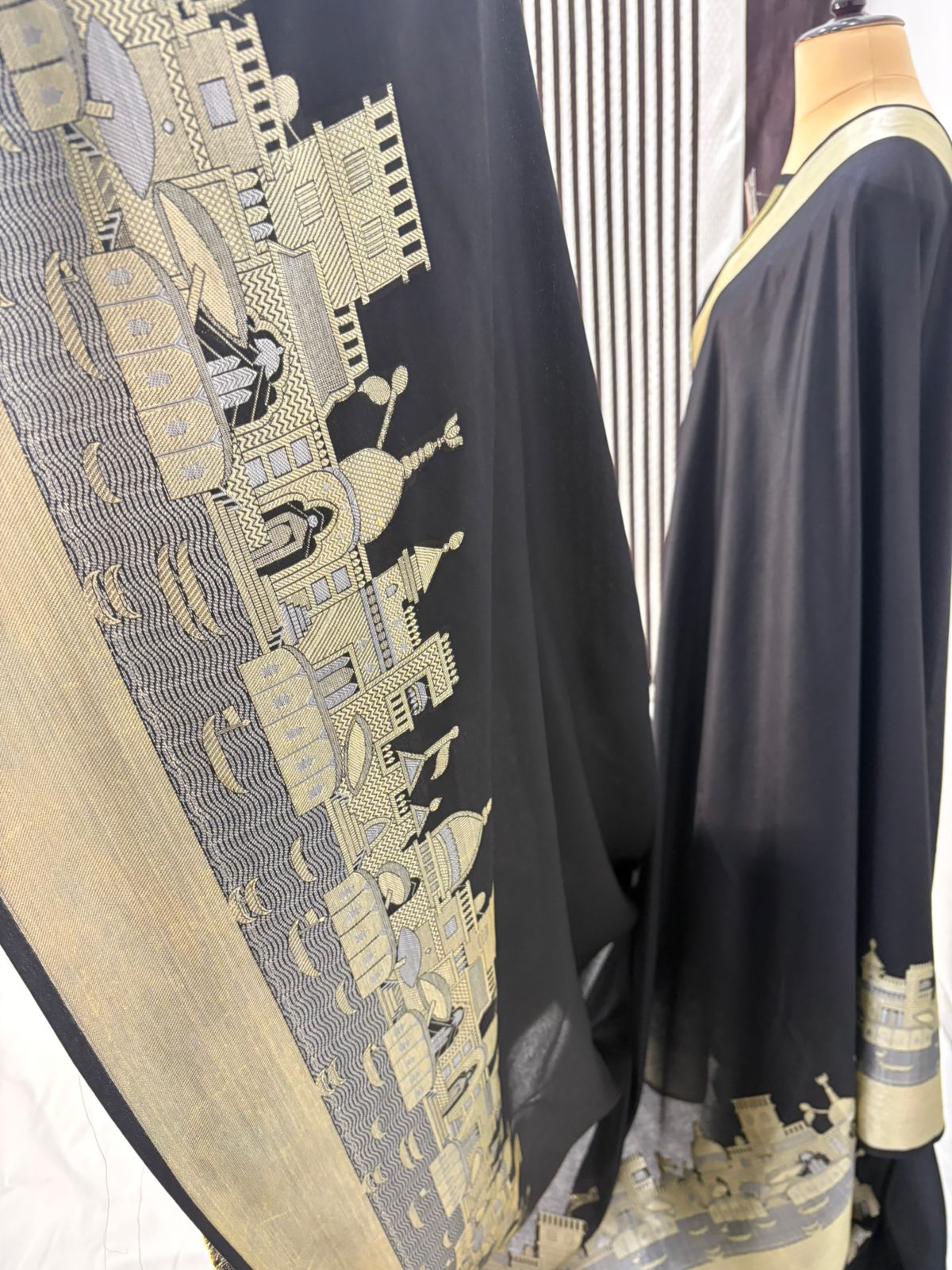 black katan silk shine saree