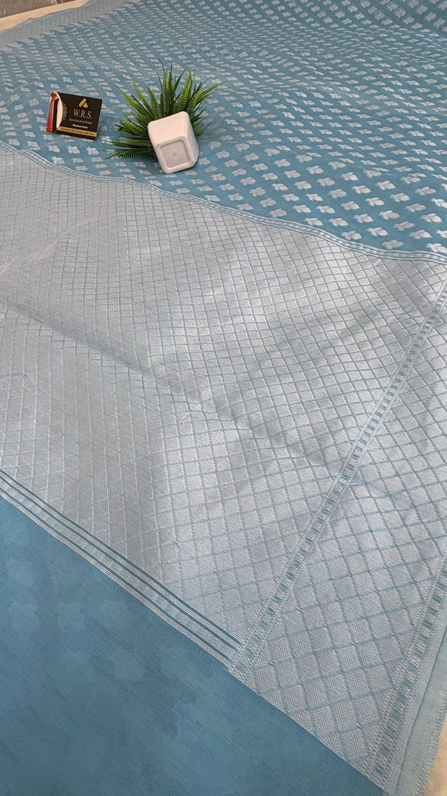 firozi soft silk saree