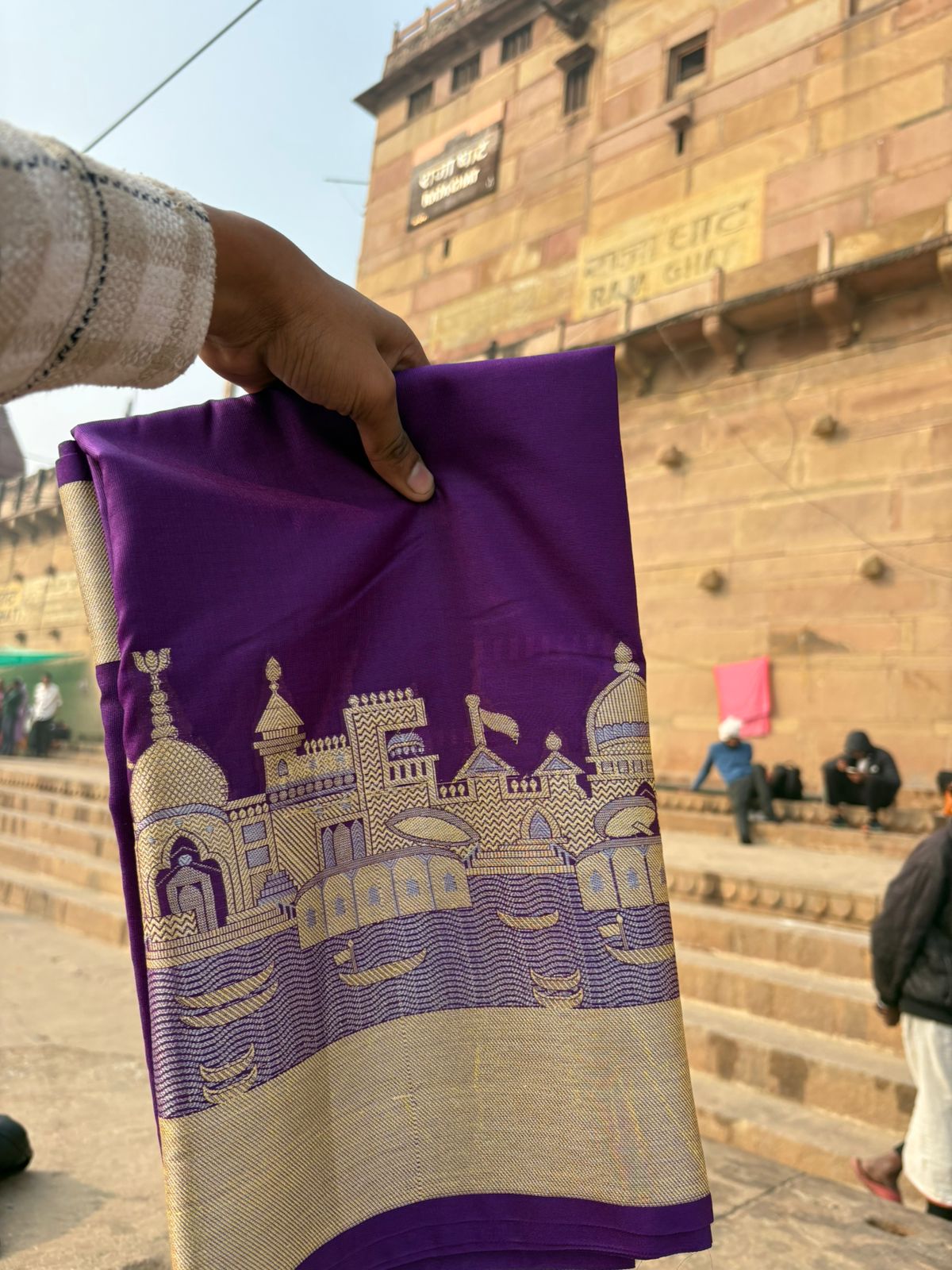 ghat mustard katan silk shine saree