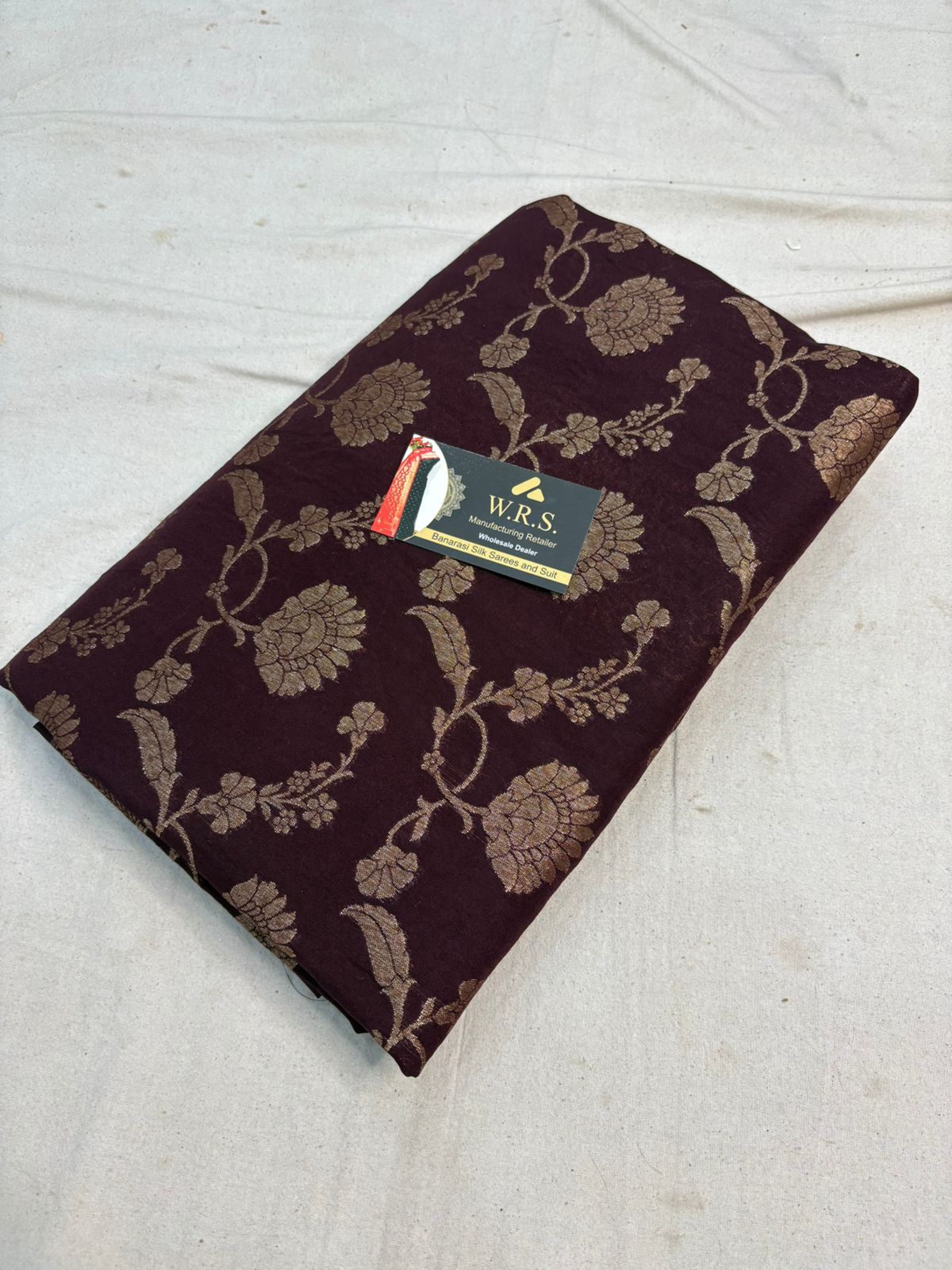 katan geogatte saree color braun