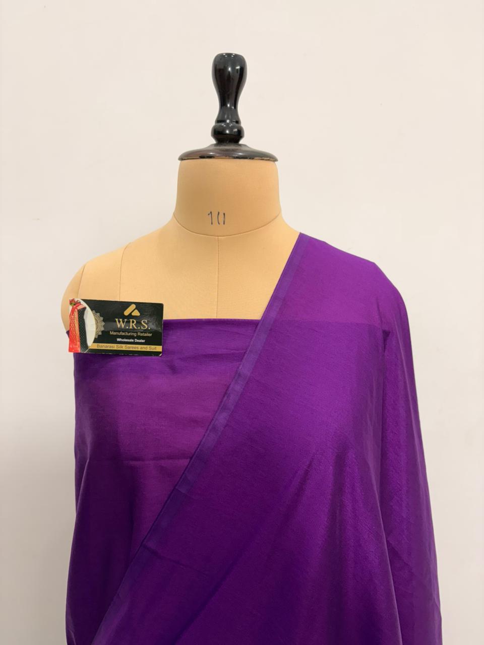 magenta banarasi silk saree