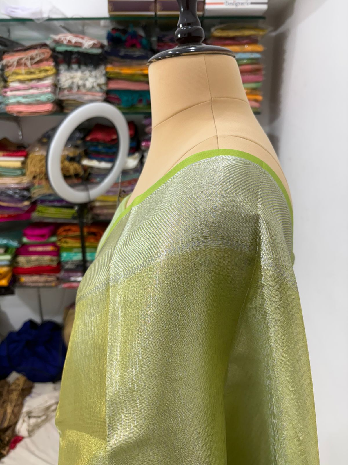 mehandi   Tissue Banarasi Saree