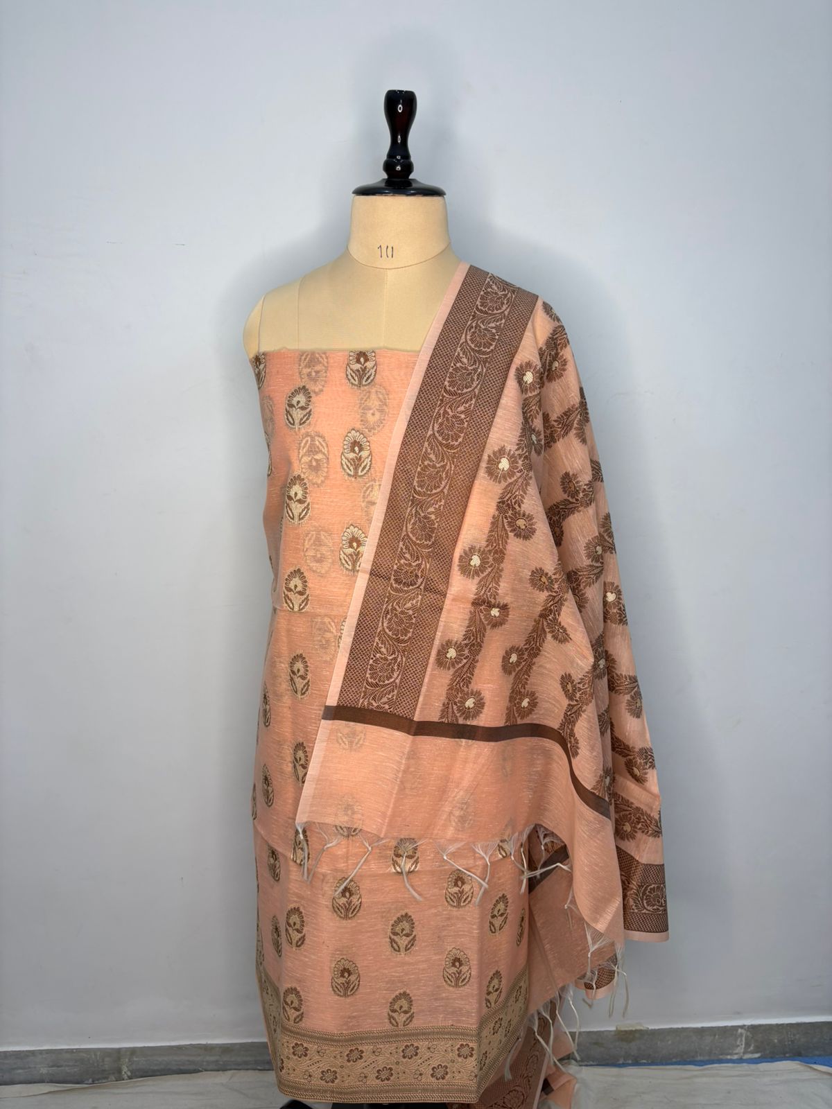 mix color banarasi cotton suit