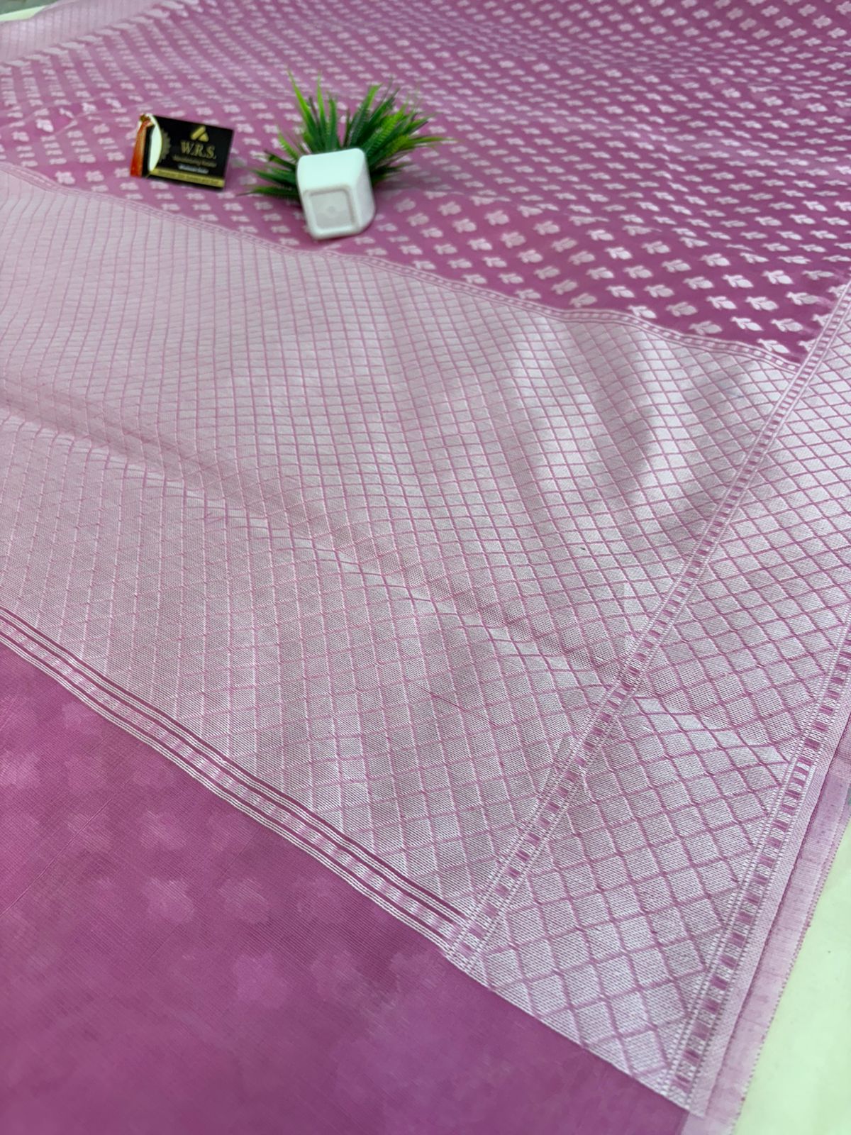 pink cotton banarasi silk saree