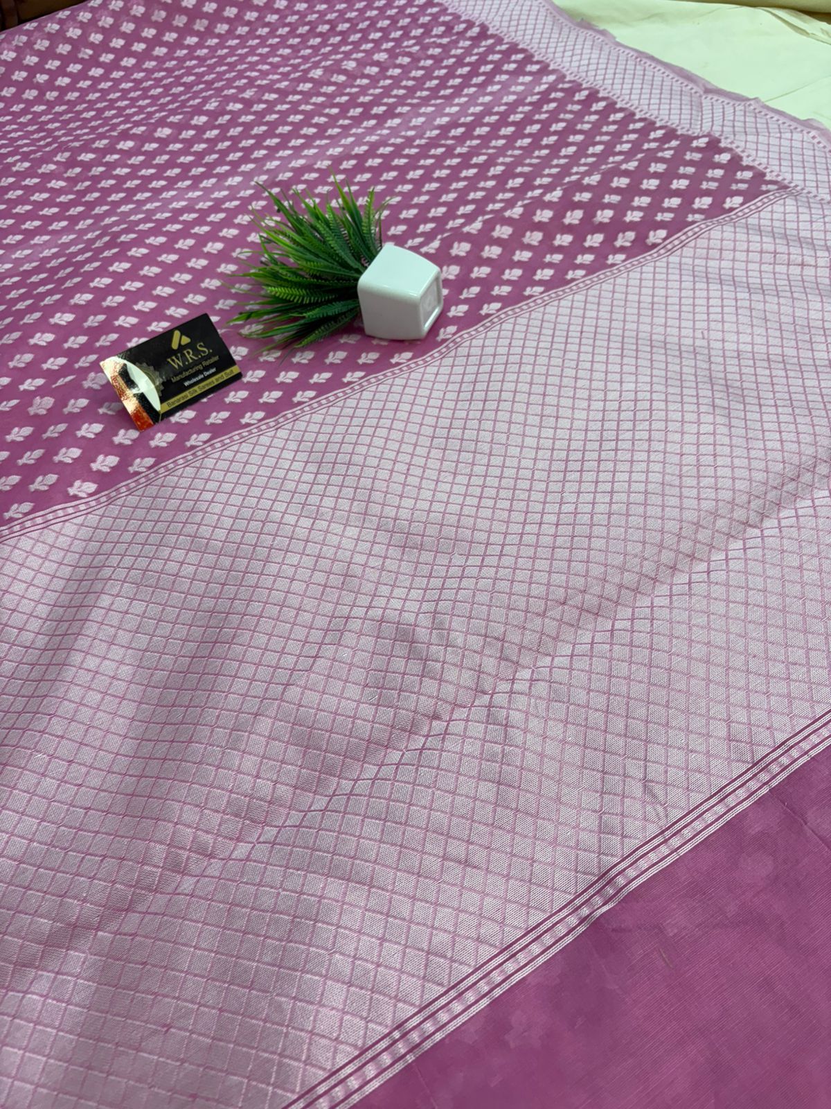 pink cotton banarasi silk saree