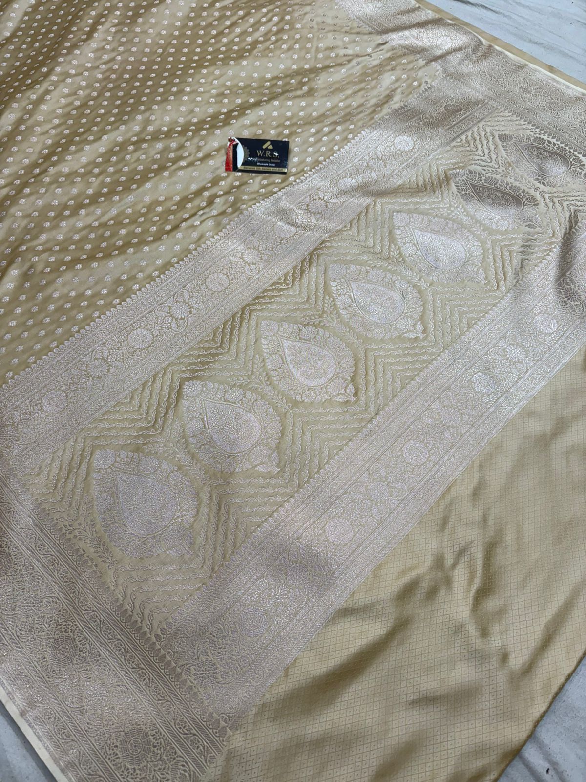 tussar mashru silk saree copper zari