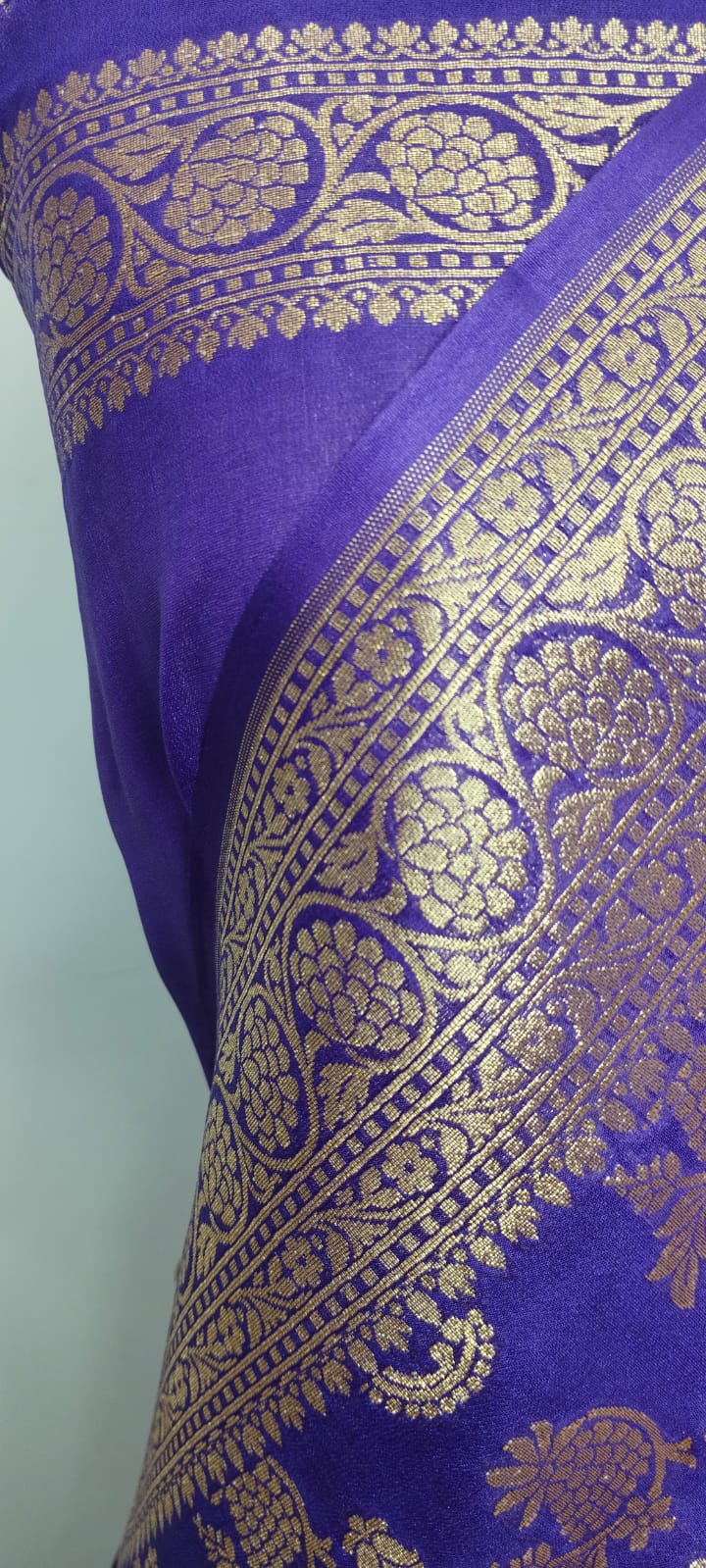 Uda katan georgette banarasi silk saree saree