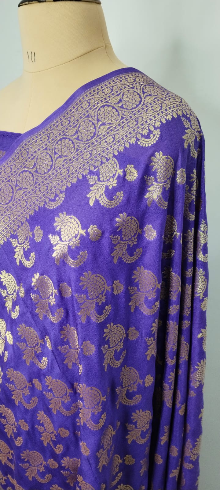 Uda katan georgette banarasi silk saree saree