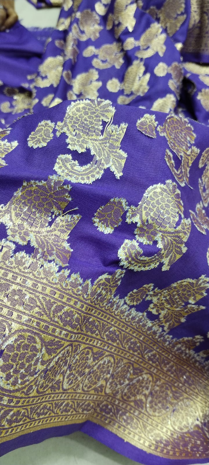 Uda katan georgette banarasi silk saree saree