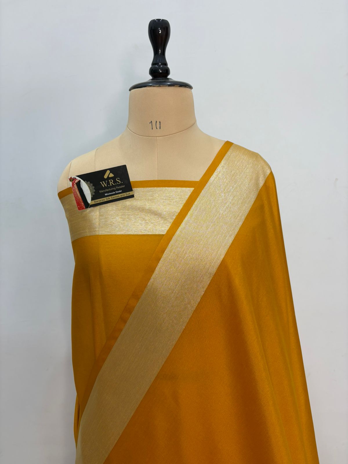 ghat mustard katan silk shine saree