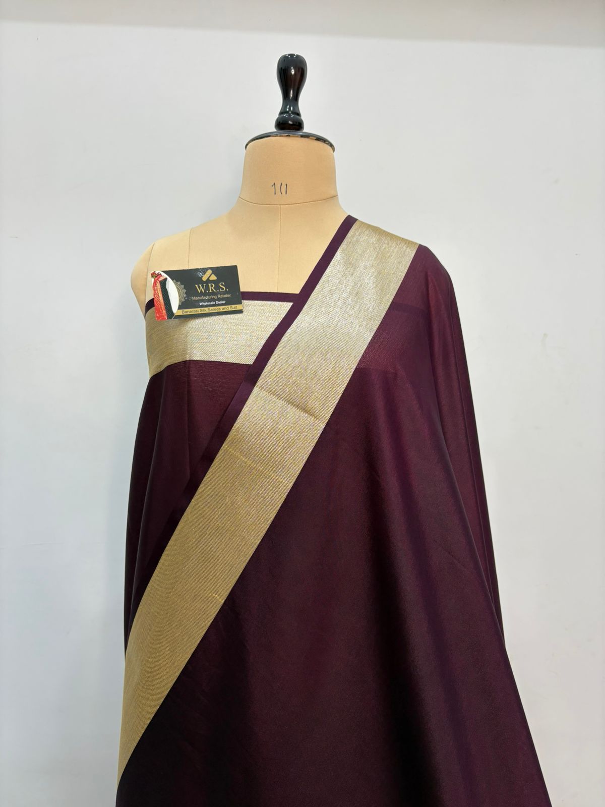 purple ghat katan silk shine saree
