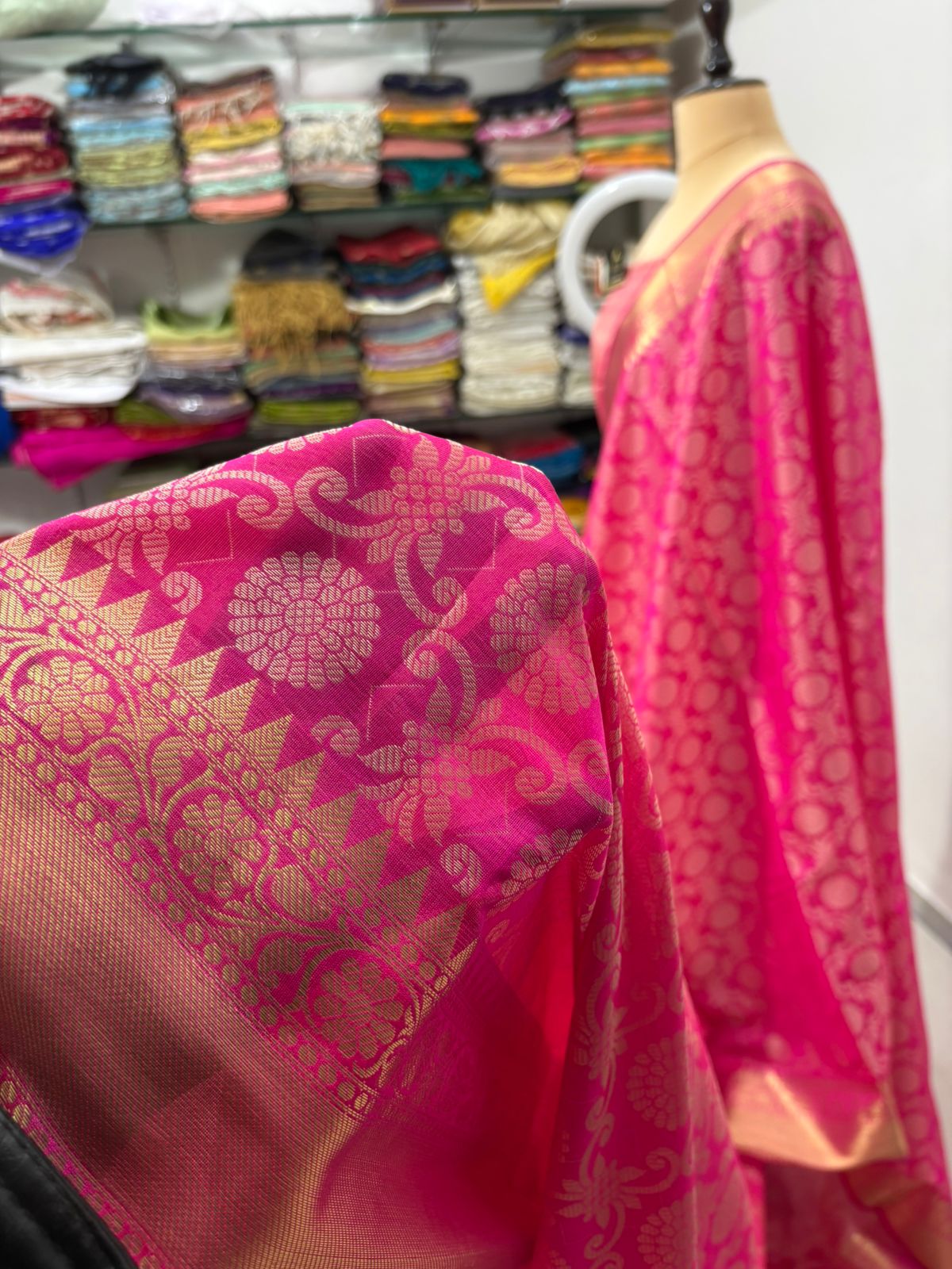 rani banarasi silk saree jal