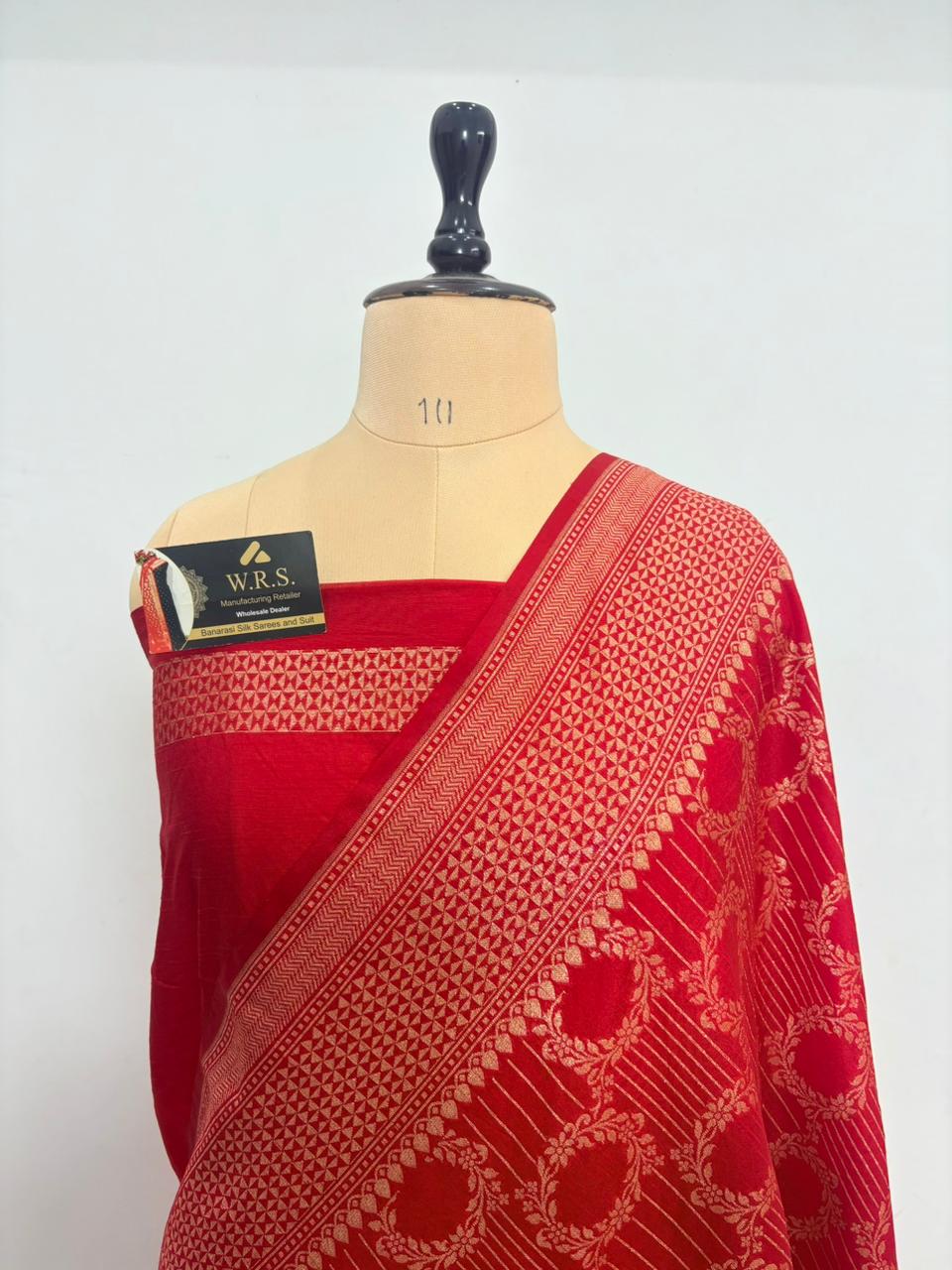 red katan viscous banarasi silk saree jal