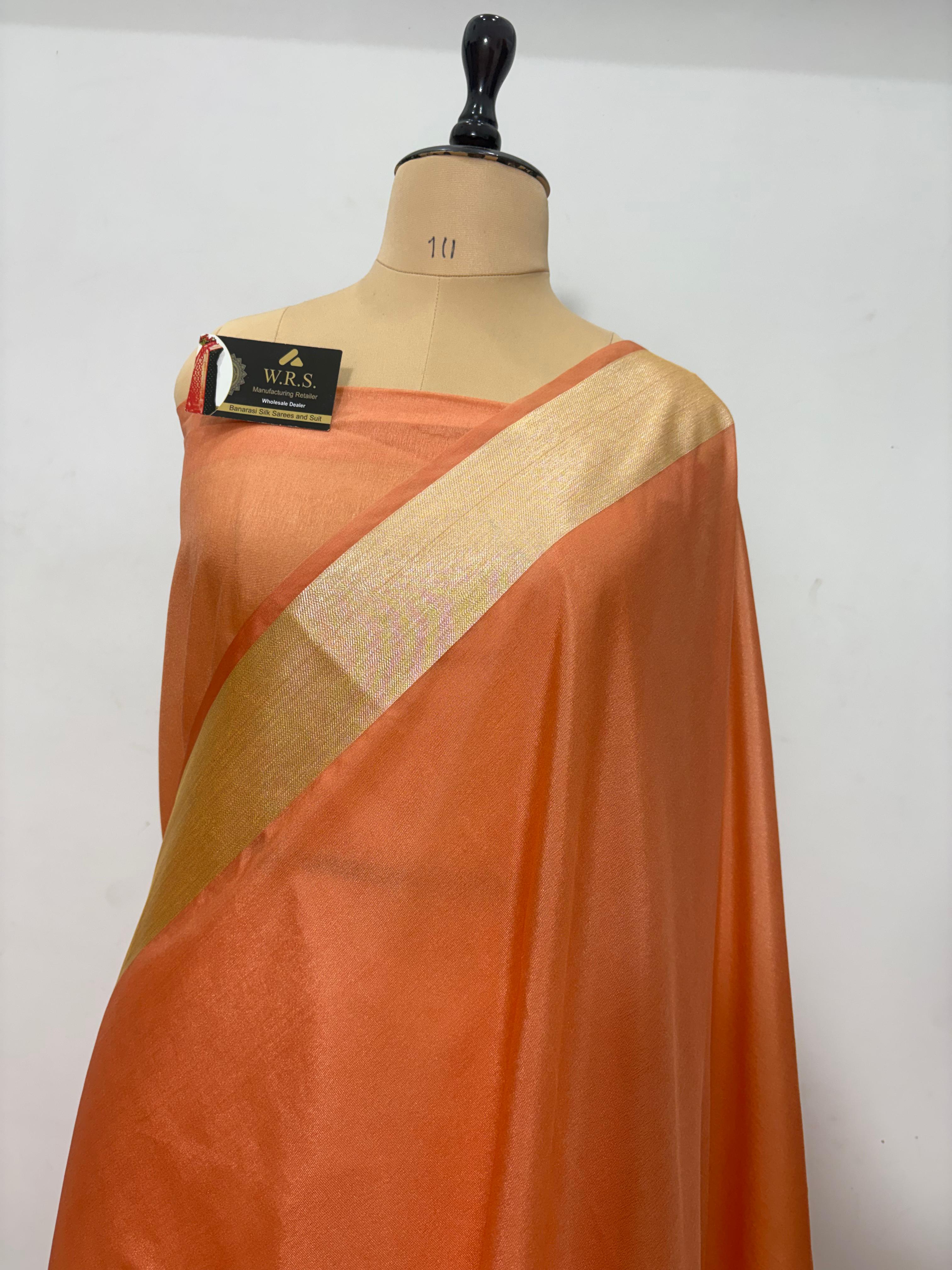 ruste ghat katan silk shine saree